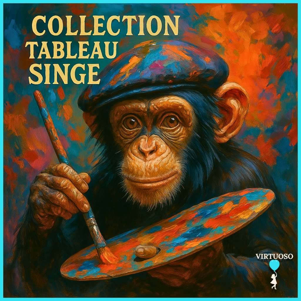 Tableau Singe Art Animalier Fun Expressif Art Virtuoso tableau-singe-art-animalier-fun-expressif-art-virtuoso