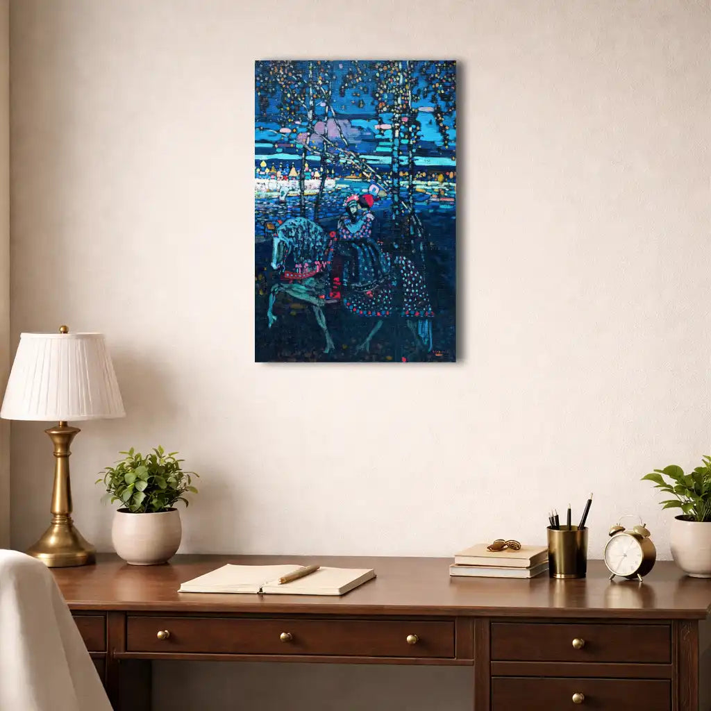 Vassily Kandinsky - Couple à Cheval - Nocturne Équestre