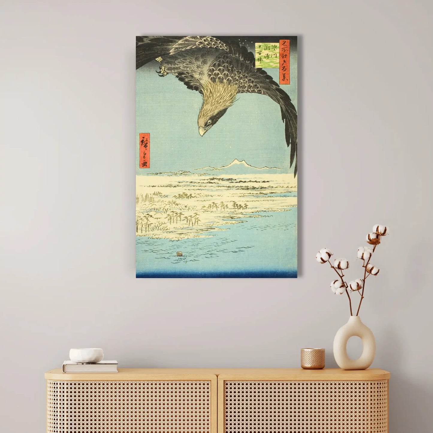 Tableau Hiroshige - Fukagawa Susaki et Jumantsubo