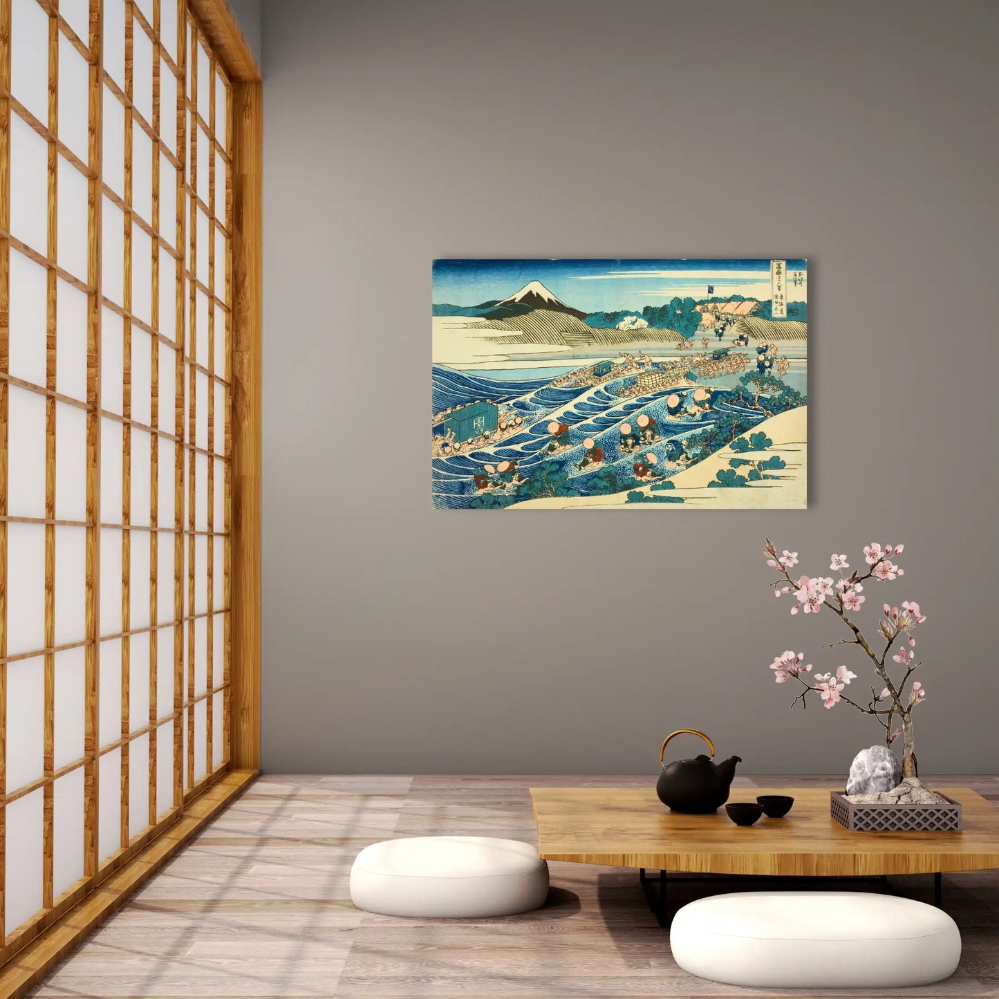 Tableau Fuji Kanaya Tokaido - Katsushika Hokusai