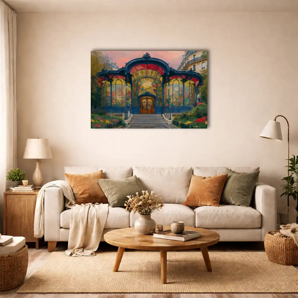 Paris Belle Époque – Dekorativer Pavillon – Leinwand