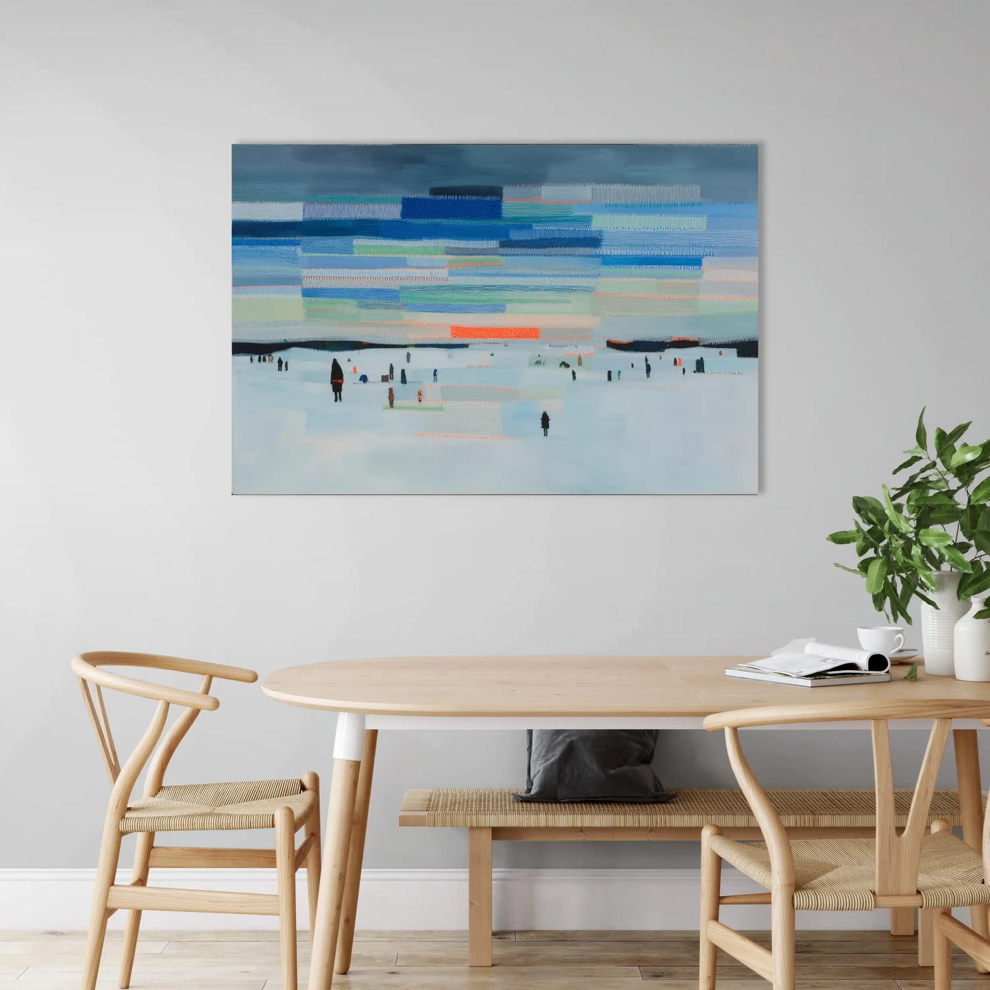 Paysage Arctique – ciel strié et silhouettes évanescentes