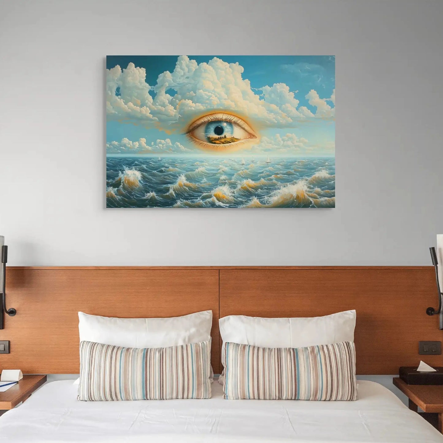 Peinture Acrylique Surrealiste - Oeil Marin Affiches, reproductions et œuvres graphiques Art Virtuoso