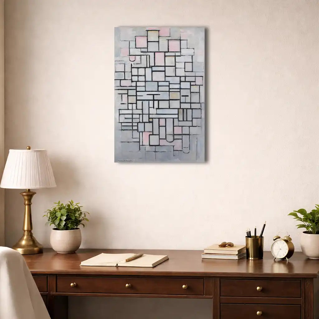 Piet Mondrian - Composition 4 - Murmures Géométriques