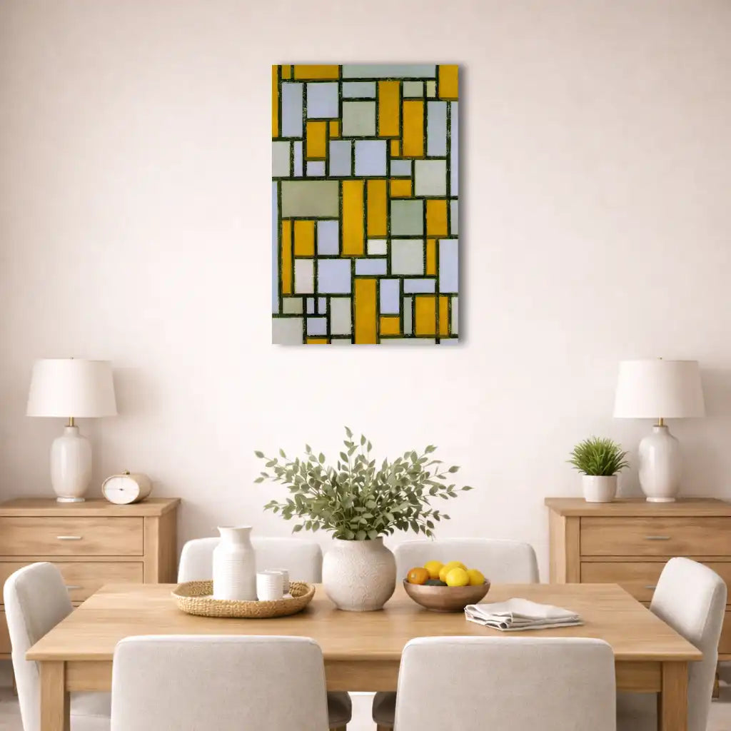 Piet Mondrian - Composition en gris et marron clair