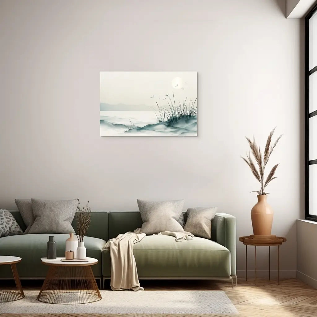 Toile Plage - Peinture Simple Affiches, reproductions et œuvres graphiques Art Virtuoso