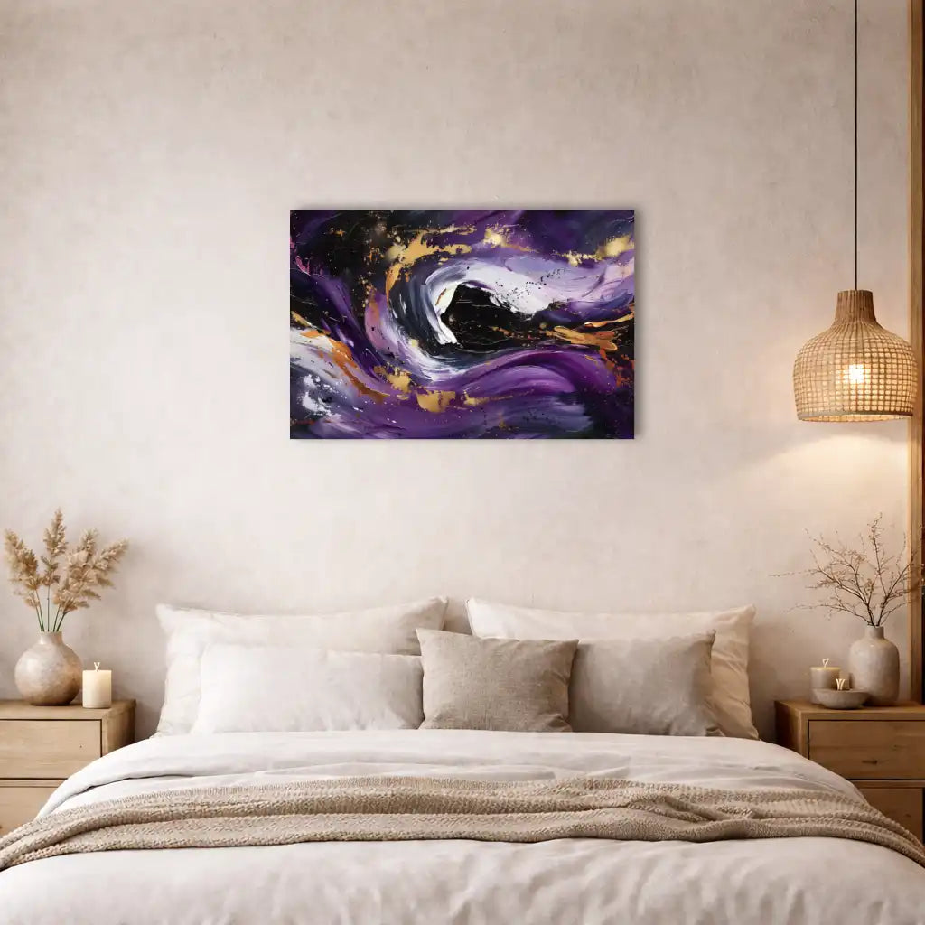 Dekoratives Wandbild Abstrakt Purpur