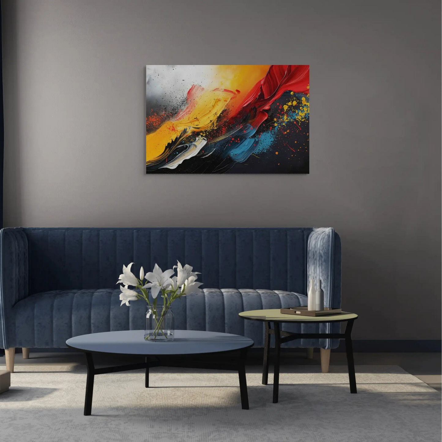 Tableau Design Coloré - Lumière et Ombre Affiches, reproductions et œuvres graphiques Art Virtuoso