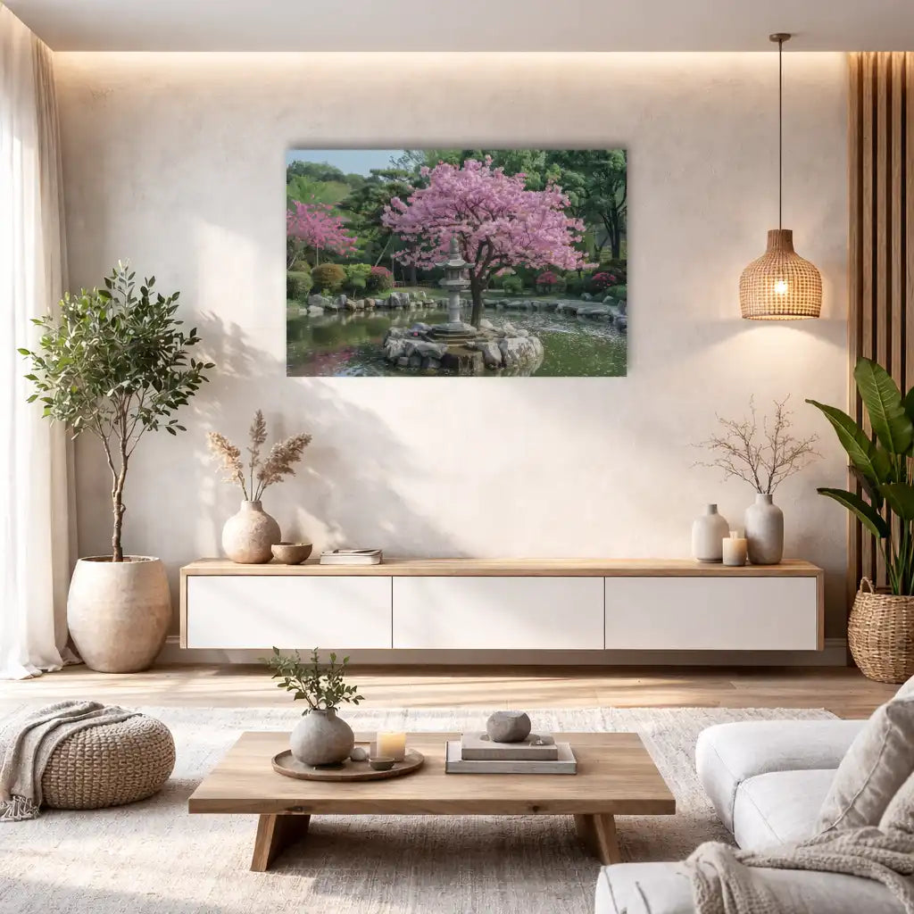 Japanese Sakura Wall Art - Floral Harmony