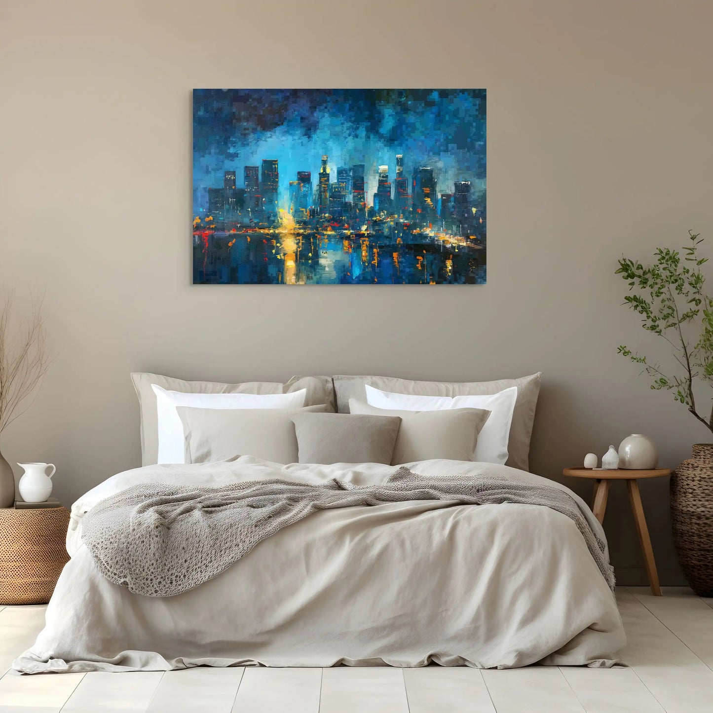 Tableau Métropole Nocturne Affiches, reproductions et œuvres graphiques Art Virtuoso