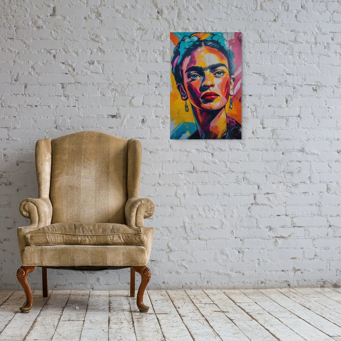 Tableau Portrait Frida Kahlo Affiches, reproductions et œuvres graphiques Art Virtuoso