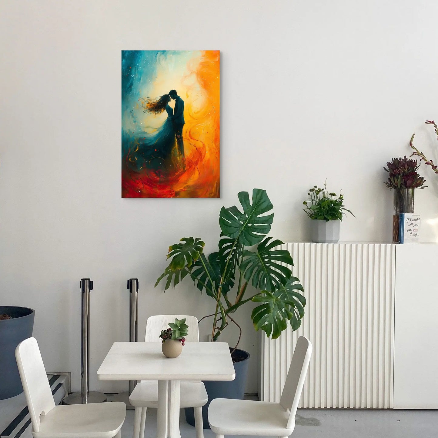 Tableau Romantique Couple - Valse Amoureuse Affiches, reproductions et œuvres graphiques Art Virtuoso