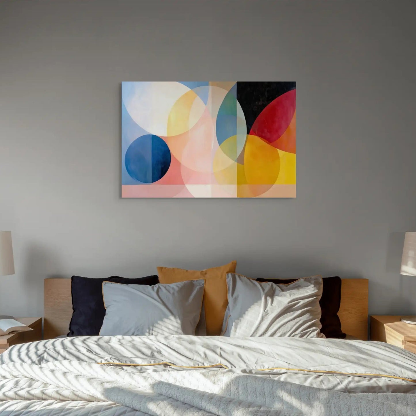 Tableau Scandinave Coloré Aux Cercles Affiches, reproductions et œuvres graphiques Art Virtuoso