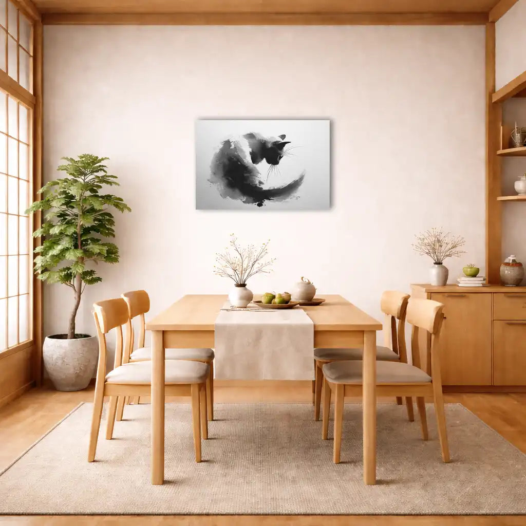 Sumi e Chat (Neko) – Douceur féline et harmonie instinctive