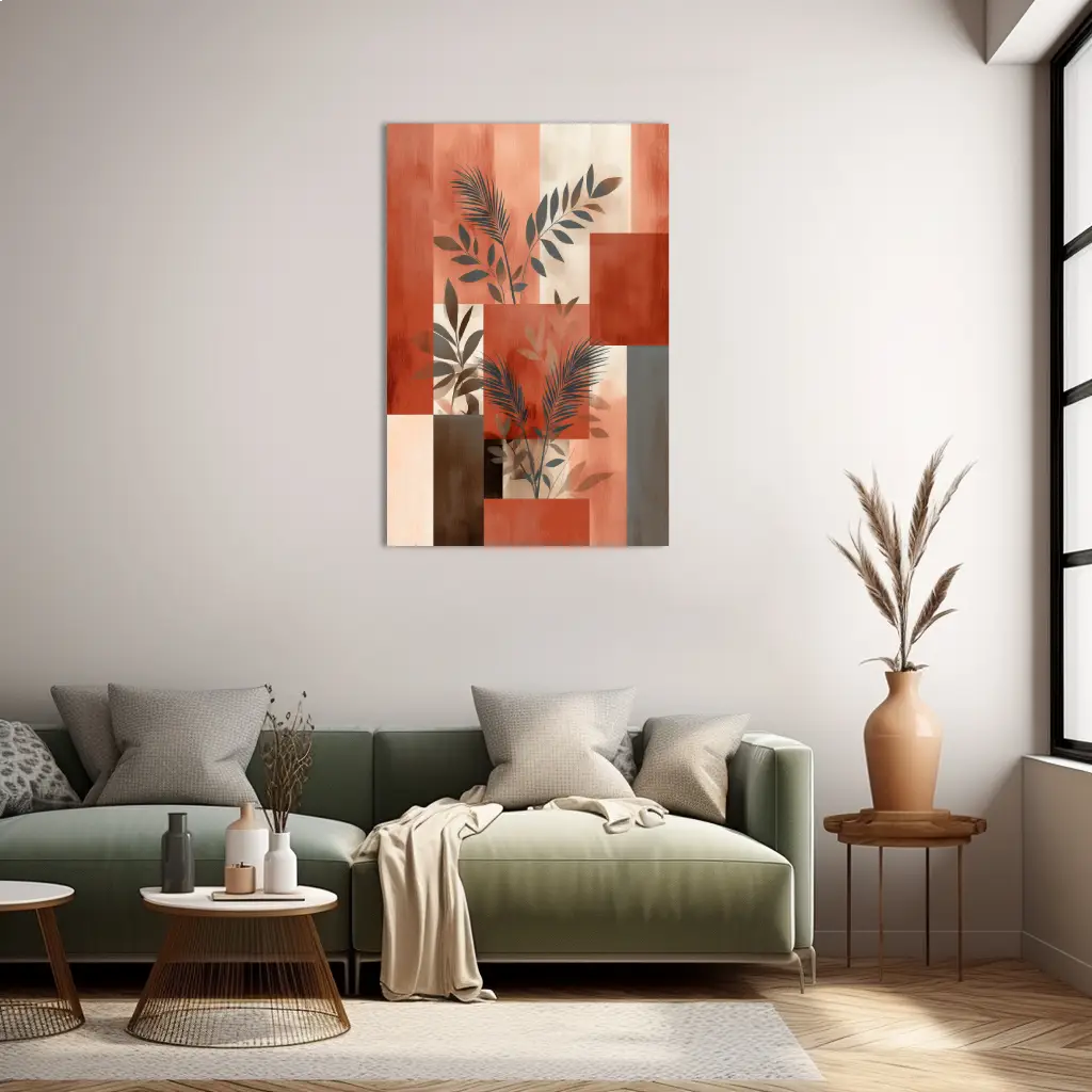 Tableau Terracotta Boho 4 – Herbier Urbain