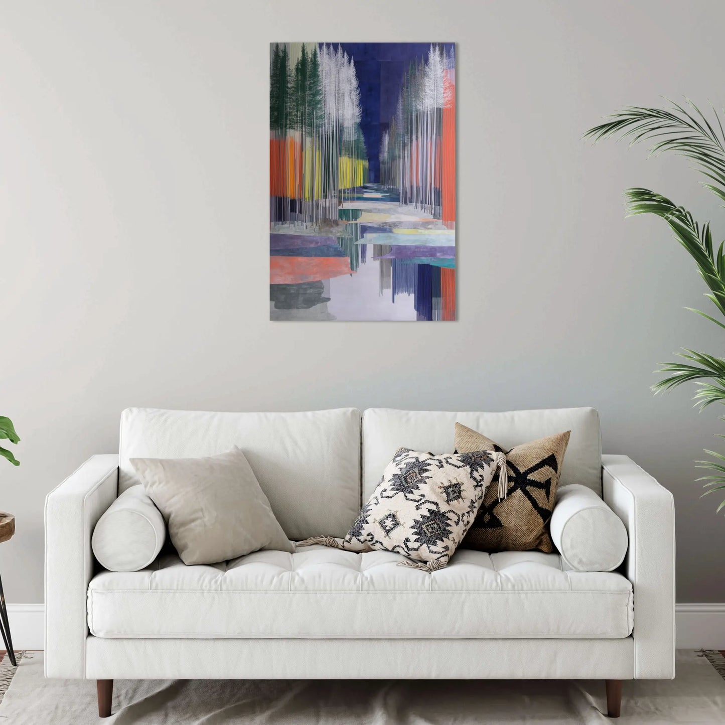 Tableau Scandinave Onirique – Corridor boréal et miroir d’eau
