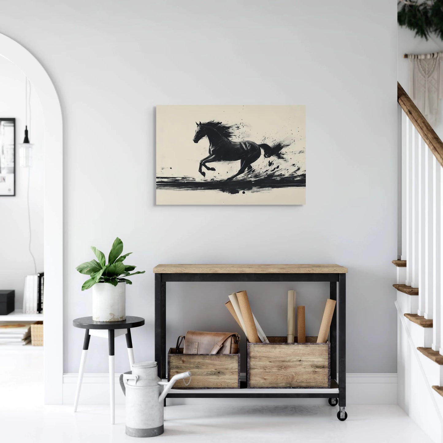 Toile Cheval Dessiné Affiches, reproductions et œuvres graphiques Art Virtuoso