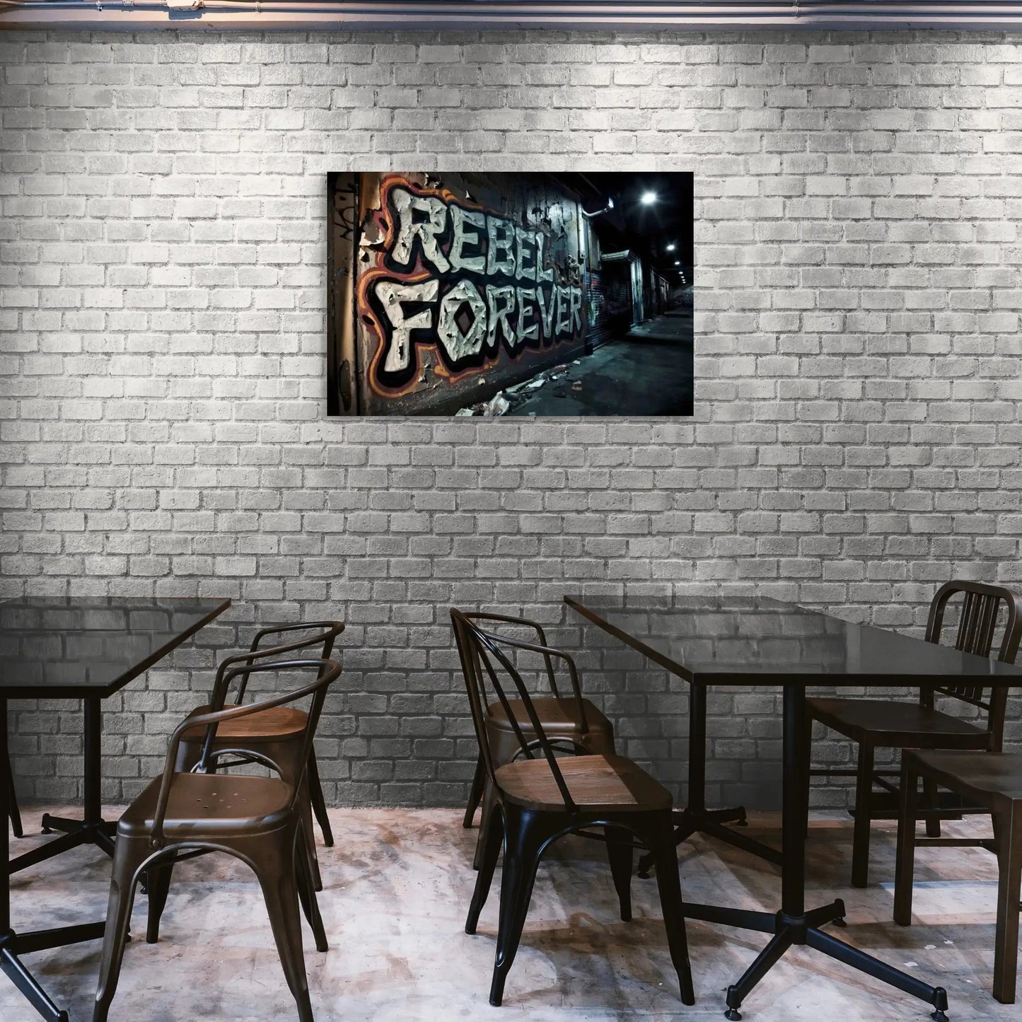 Toile Urban Art - Rebel Forever Affiches, reproductions et œuvres graphiques Art Virtuoso