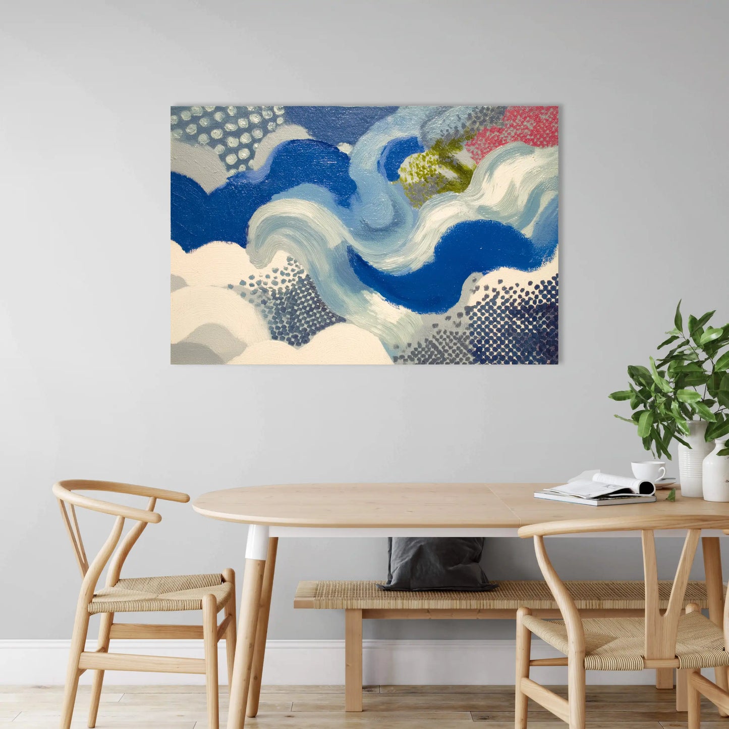 Toile nordique gestuelle – Danse marine boréale