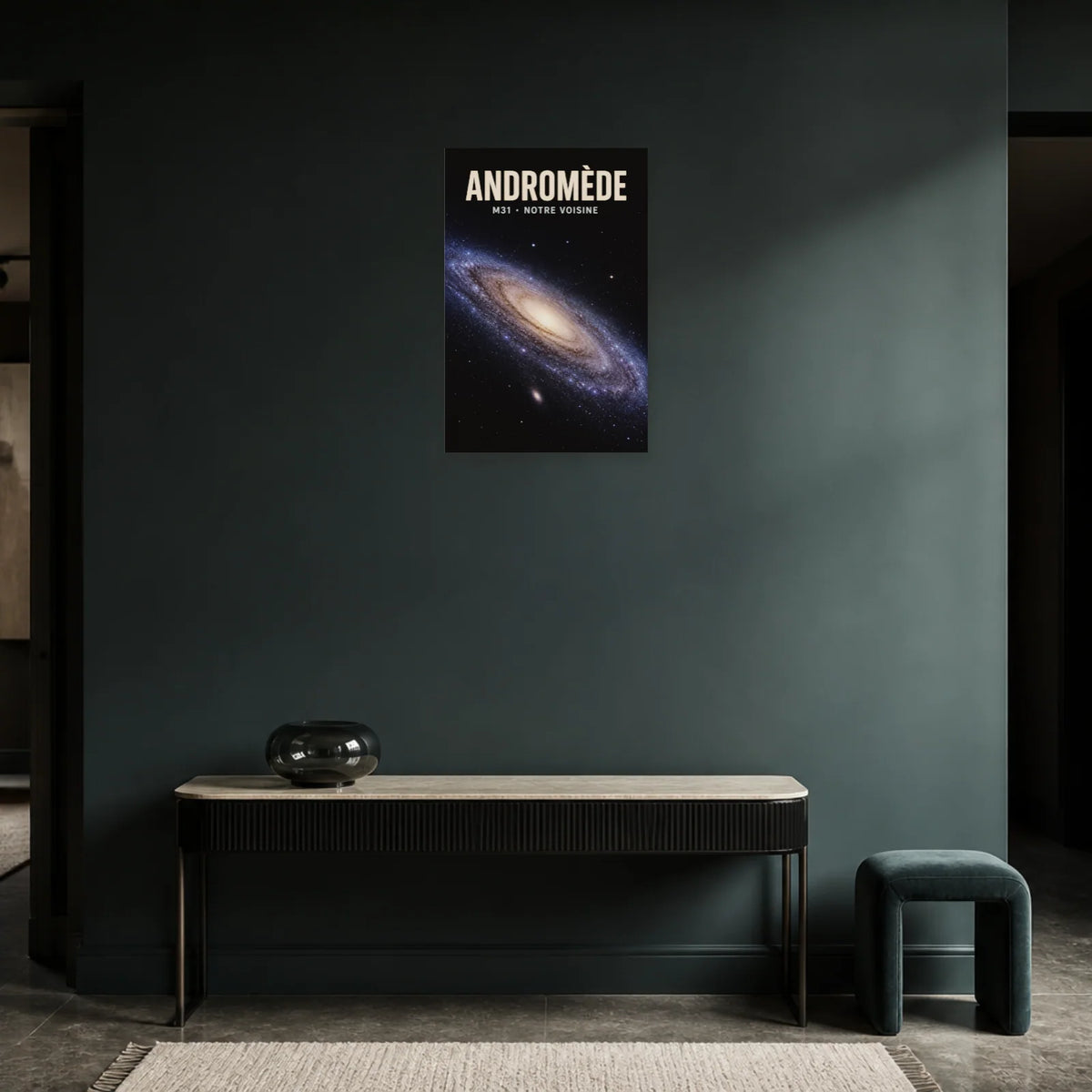 Affiche Andromède – M31, Notre Voisine dans une entrée ou un couloir - Art Virtuoso