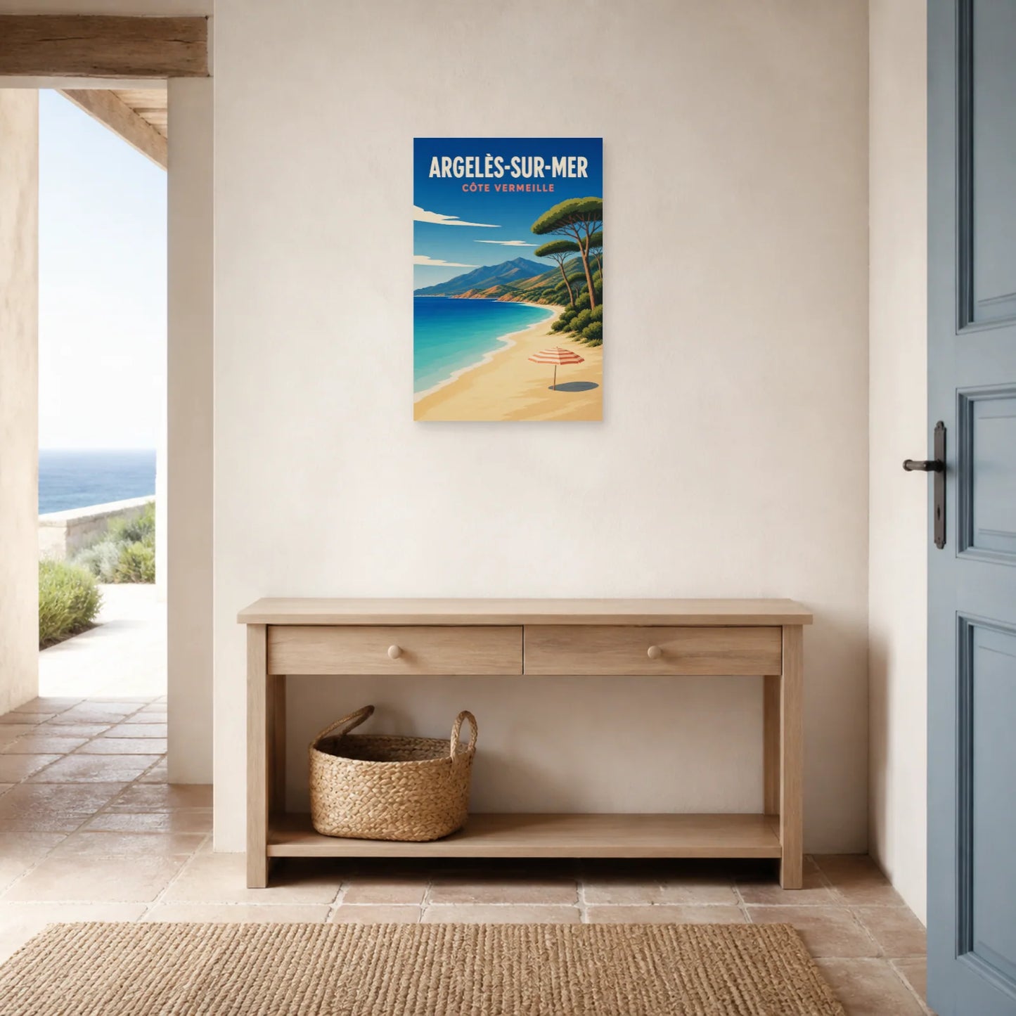 Affiche Argelès-sur-Mer – Côte Vermeille dans une entrée ou un couloir - Art Virtuoso