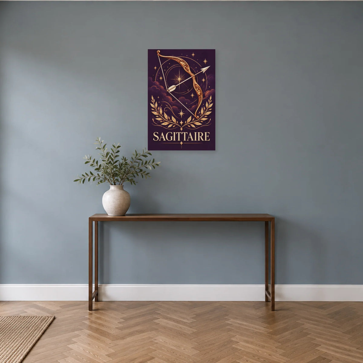 Affiche Astrologique Sagittaire - Ornement céleste dans une entrée ou un couloir - Art Virtuoso