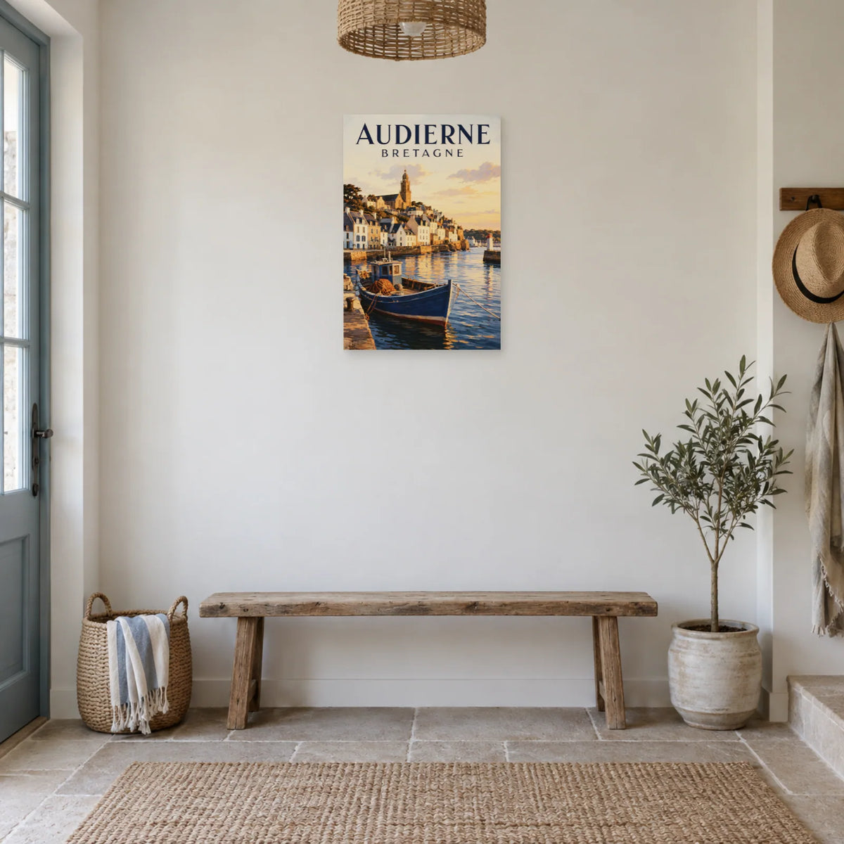Affiche Audierne - Les quais du Goyen dans une entrée ou un couloir - Art Virtuoso