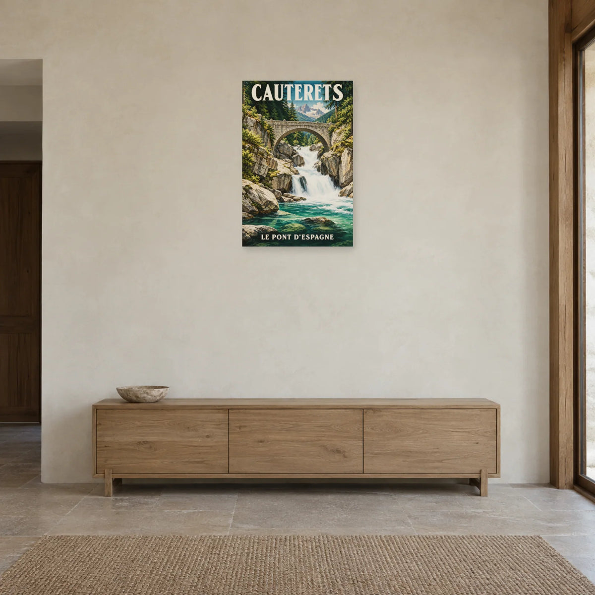 Affiche Cauterets - Pont d'Espagne dans une entrée ou un couloir - Art Virtuoso