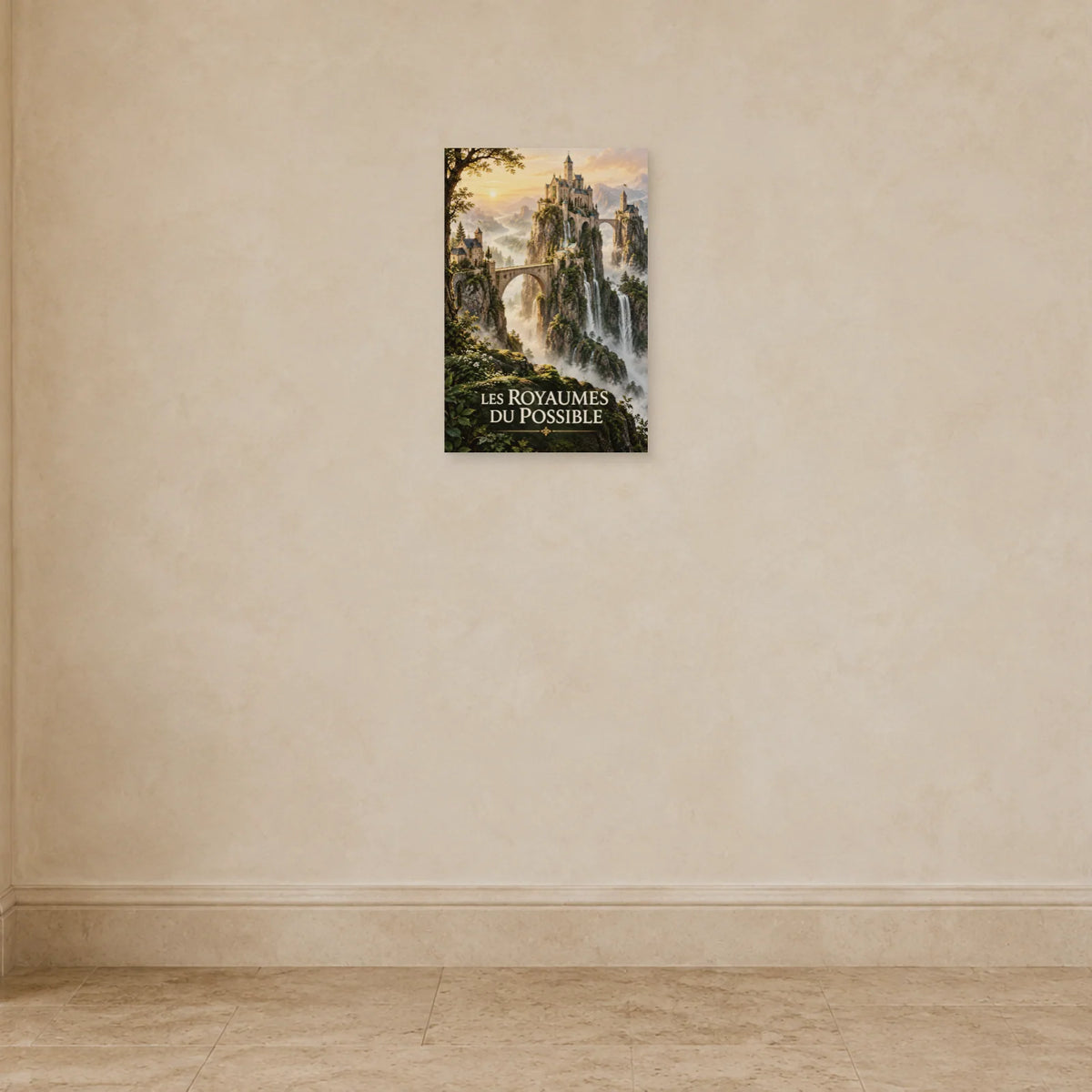 Affiche citadelle aux ponts voûtés dans une entrée ou un couloir - Art Virtuoso