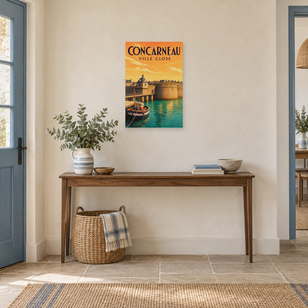 Affiche Concarneau - Ville Close dans une entrée ou un couloir - Art Virtuoso