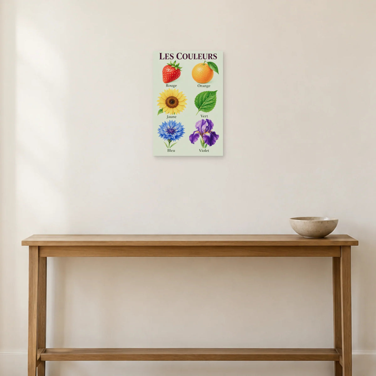 Affiche Couleurs - Le jardin des couleurs dans une entrée ou un couloir - Art Virtuoso