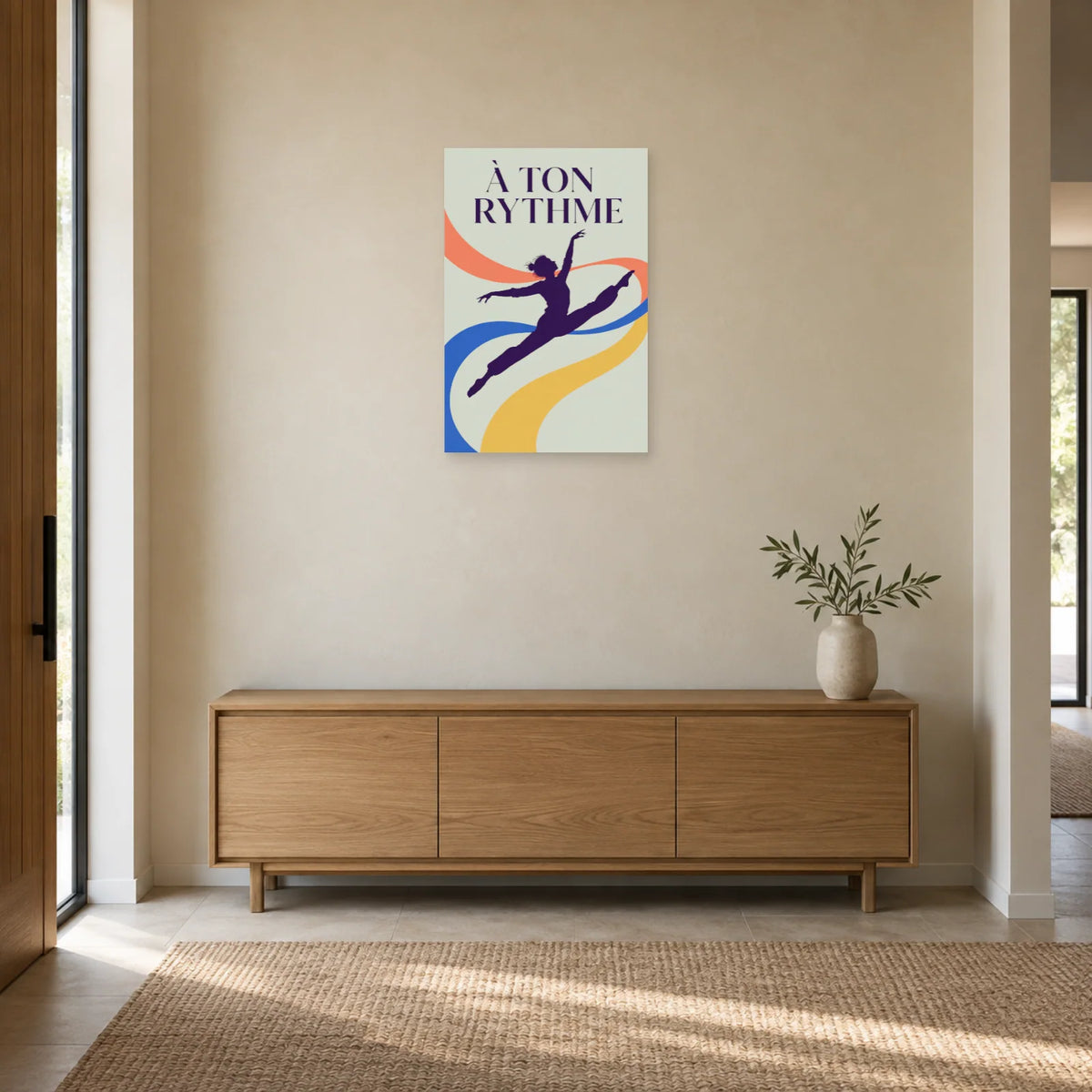 Affiche Danse moderne – À ton rythme dans une entrée ou un couloir - Art Virtuoso