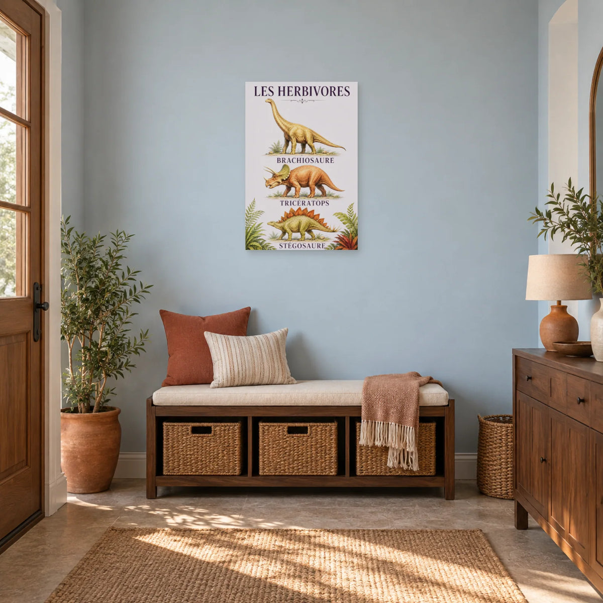Affiche Les herbivores - Géants paisibles dans une entrée ou un couloir - Art Virtuoso