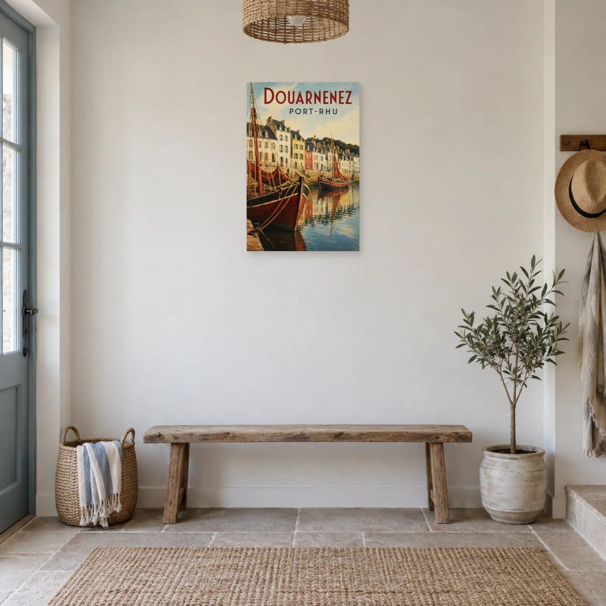 Affiche Douarnenez - Port-Rhu dans une entrée ou un couloir - Art Virtuoso