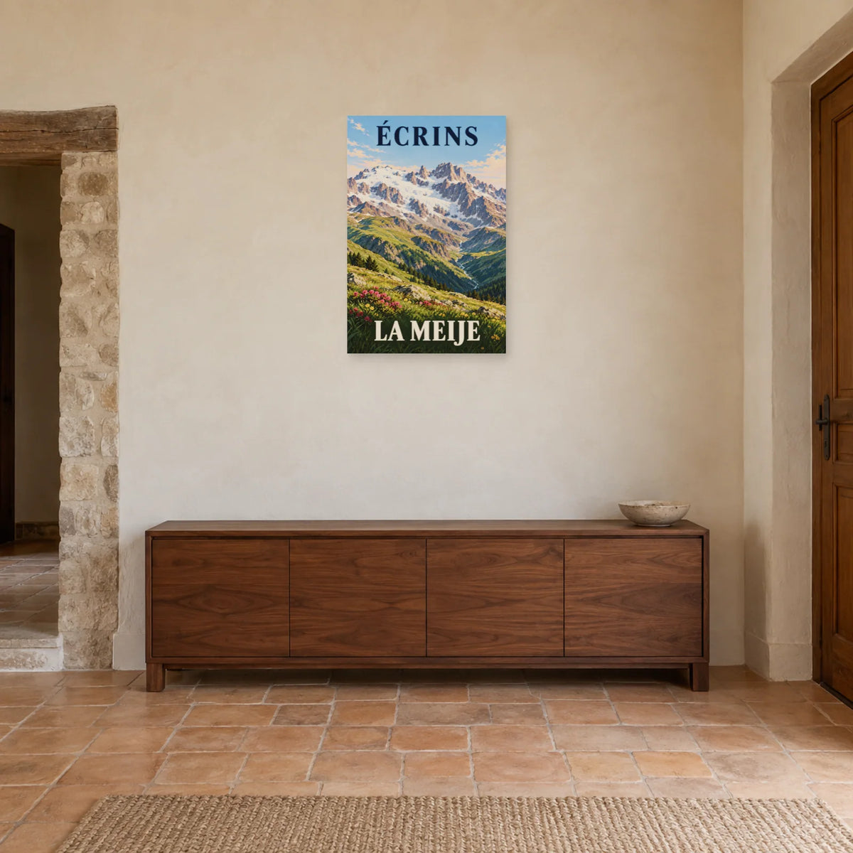 Affiche Écrins - La Meije dans une entrée ou un couloir - Art Virtuoso