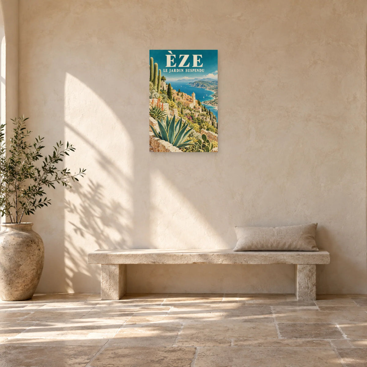 Affiche Èze - Le jardin suspendu dans une entrée ou un couloir - Art Virtuoso