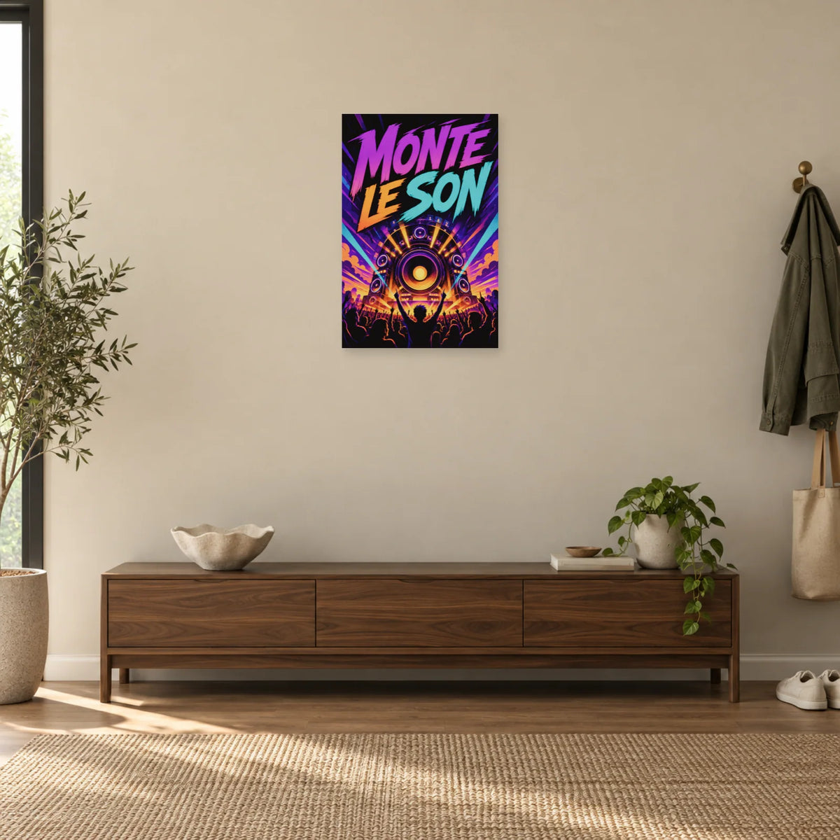 Affiche festival de musique – Monte le son dans une entrée ou un couloir - Art Virtuoso
