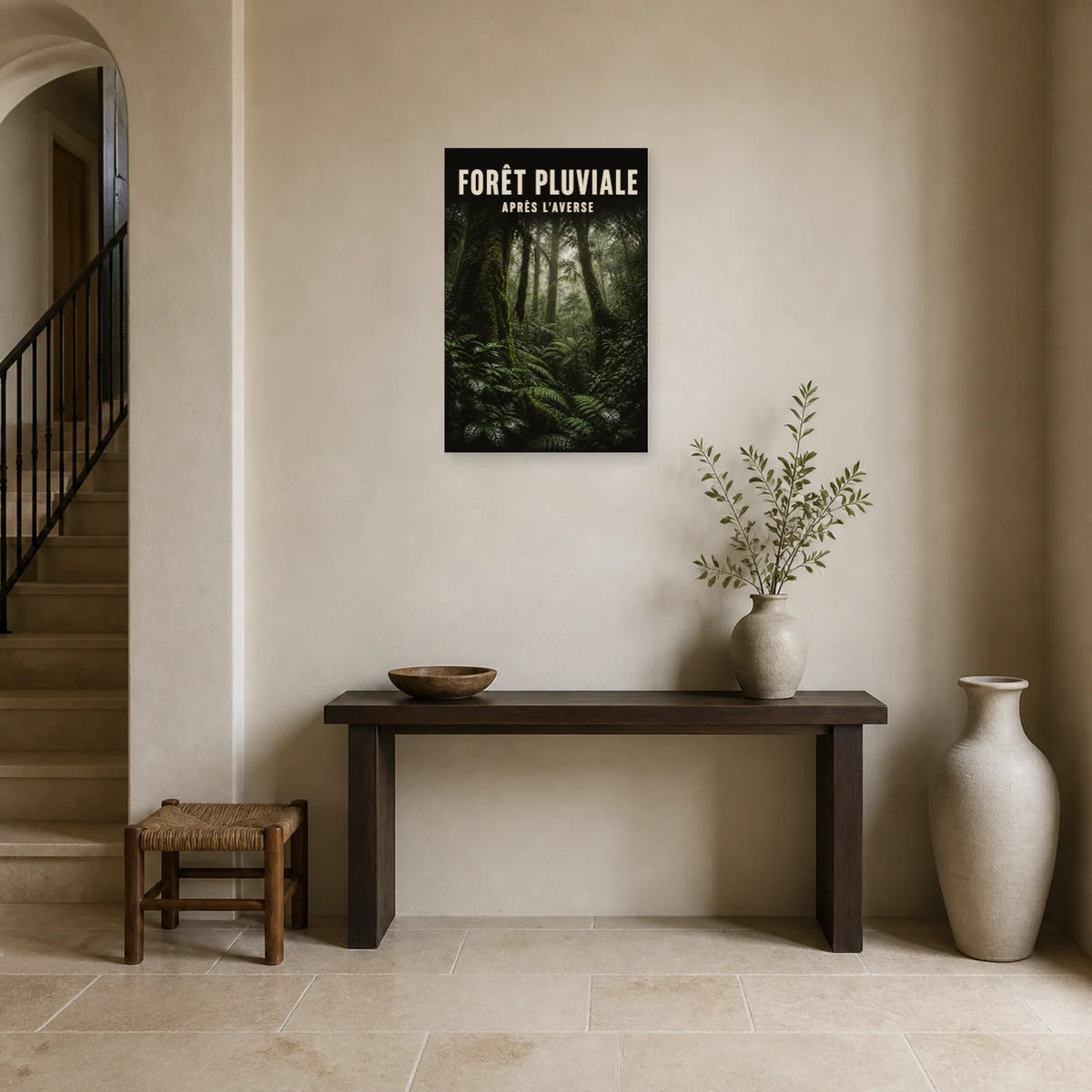 Affiche Forêt pluviale – Après l’averse dans une entrée ou un couloir - Art Virtuoso