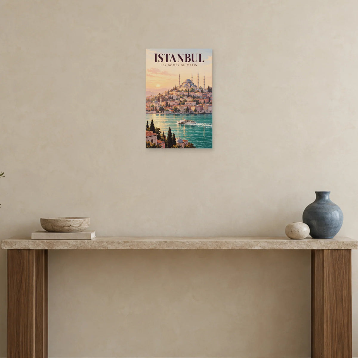 Affiche Istanbul dômes à l’horizon dans une entrée ou un couloir - Art Virtuoso