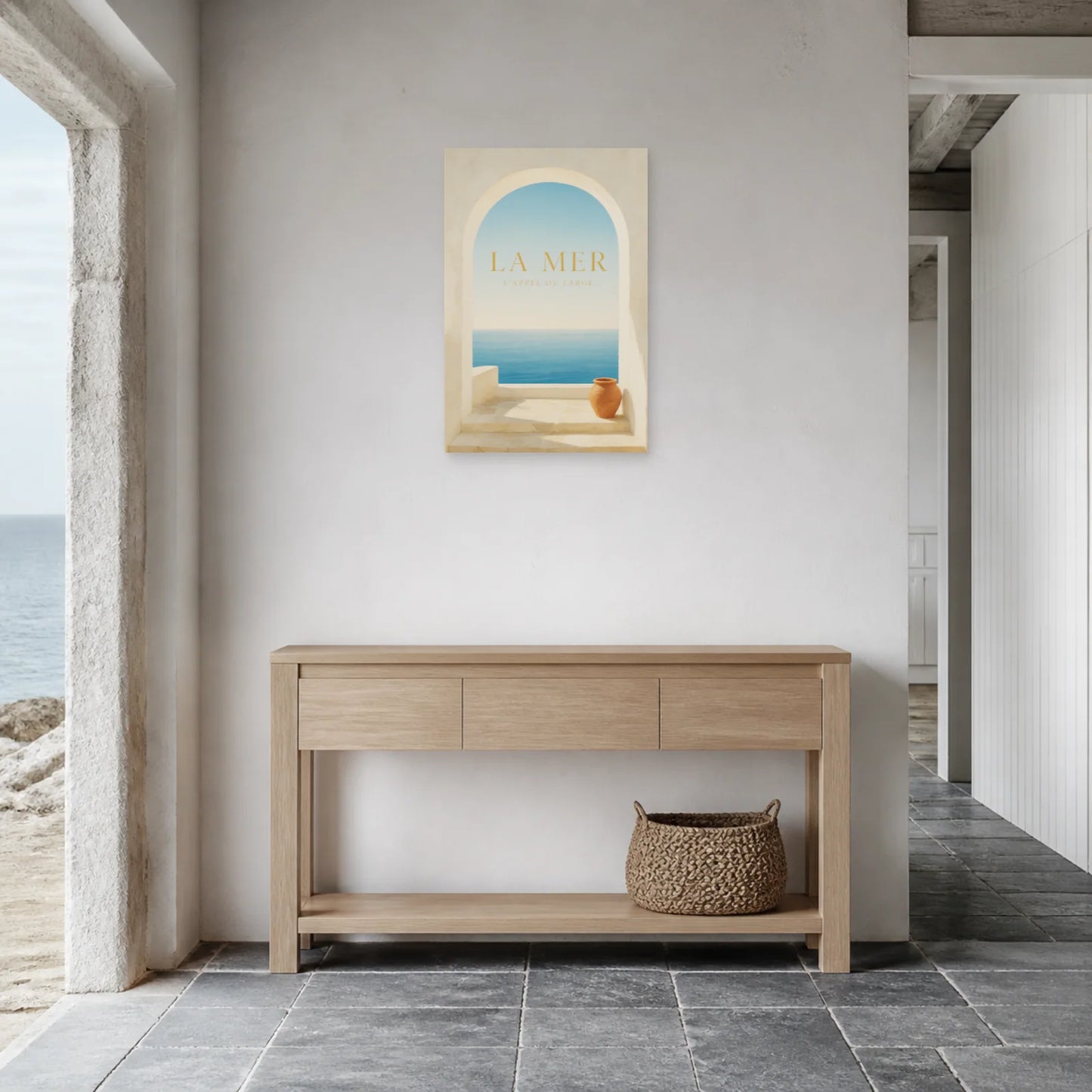 Affiche La Mer – L’Appel du Large dans une entrée ou un couloir - Art Virtuoso