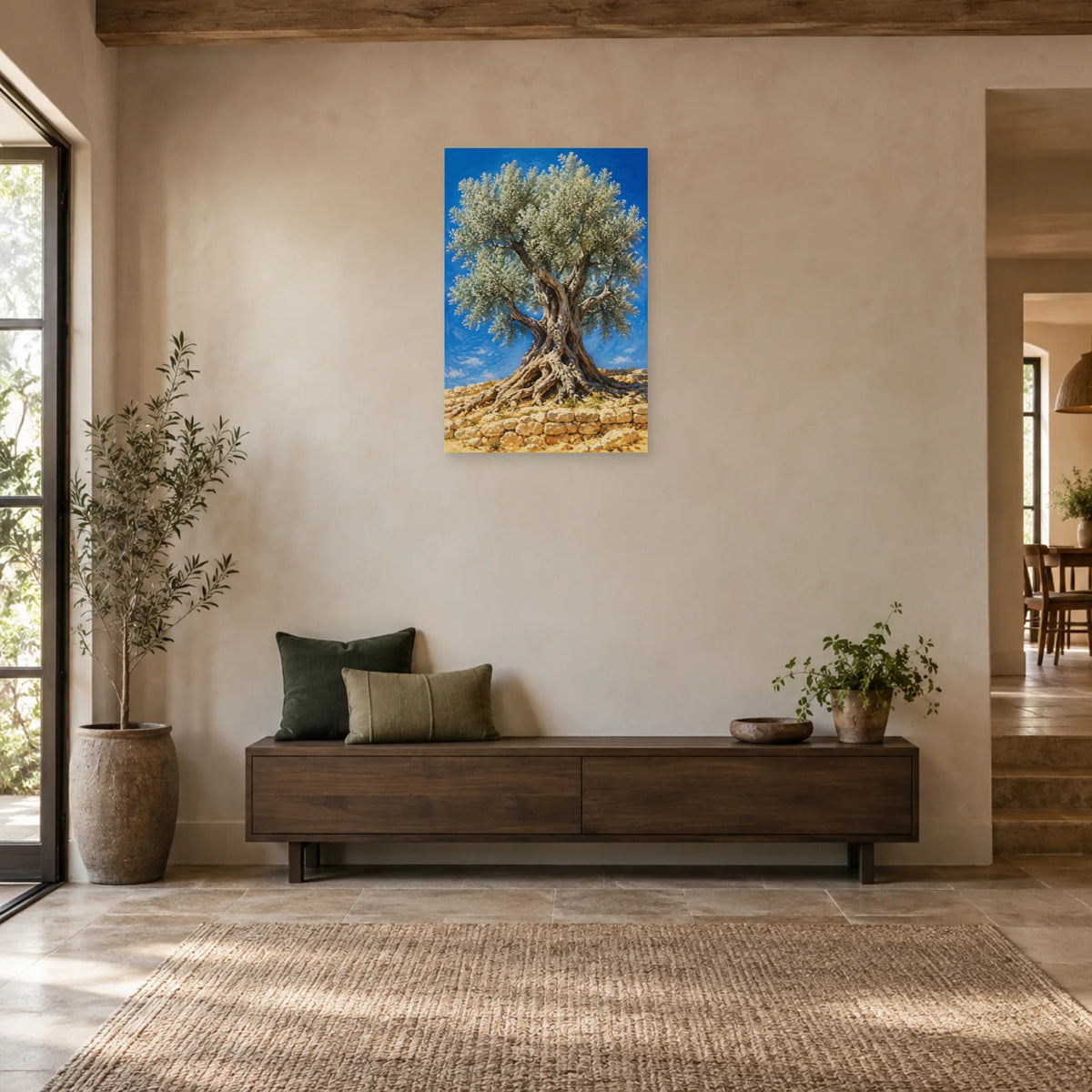 Affiche Olivier ancien – Méditerranée dans une entrée ou un couloir - Art Virtuoso
