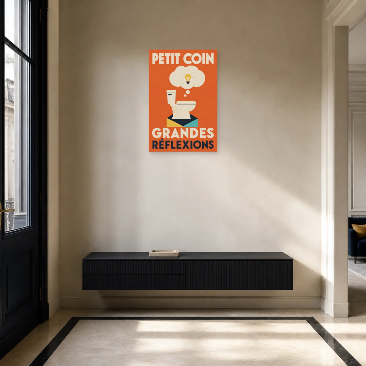 Affiche Petit coin – Grandes réflexions dans une entrée ou un couloir - Art Virtuoso