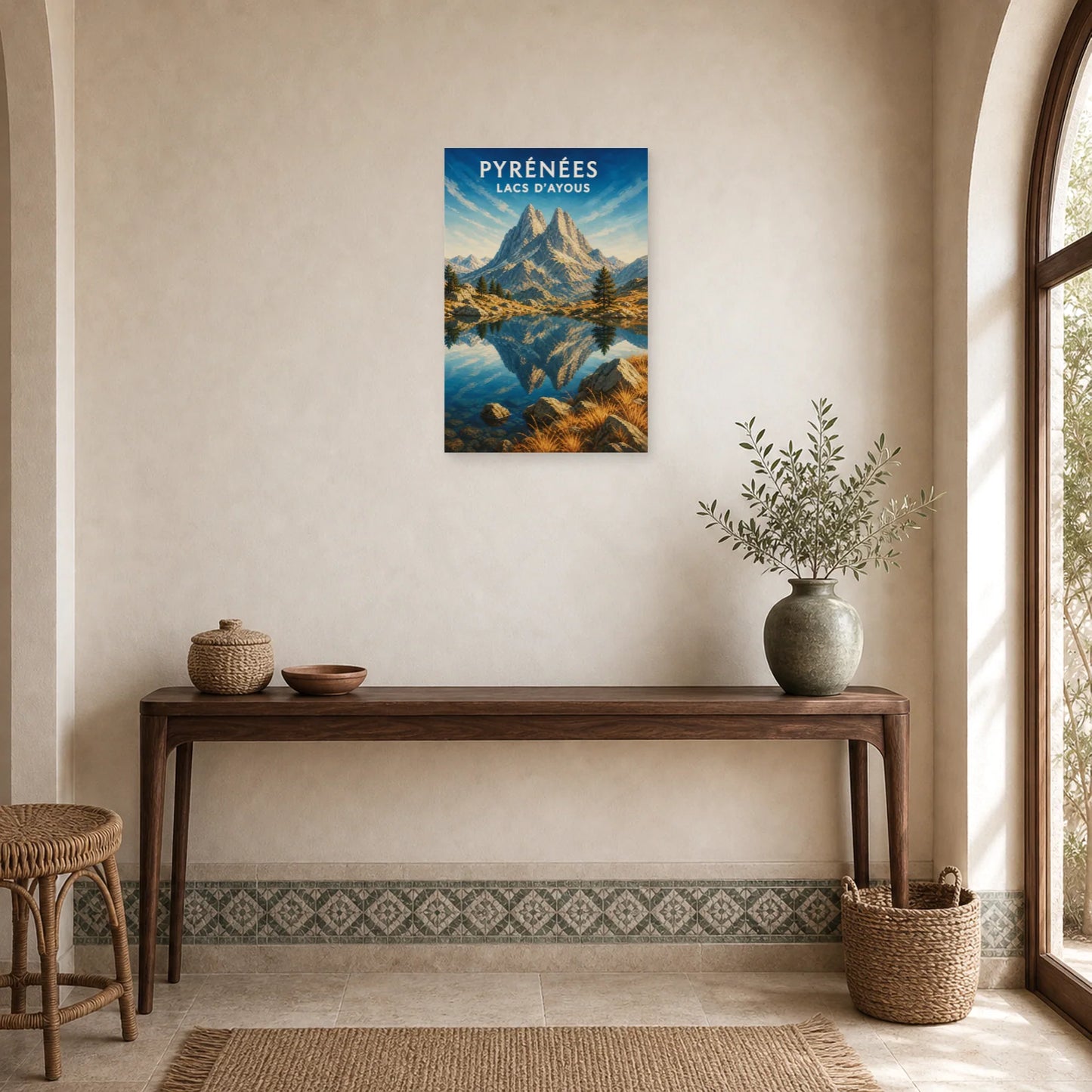 Affiche Pyrénées – Lacs d’Ayous dans une entrée ou un couloir - Art Virtuoso