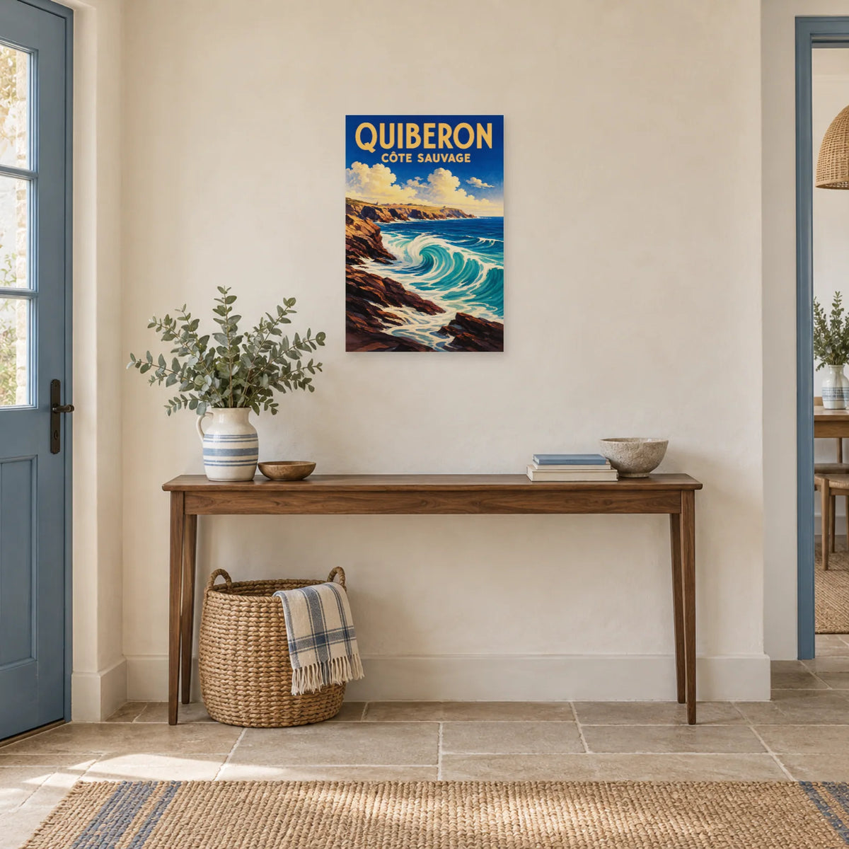 Affiche Quiberon - Côte sauvage dans une entrée ou un couloir - Art Virtuoso