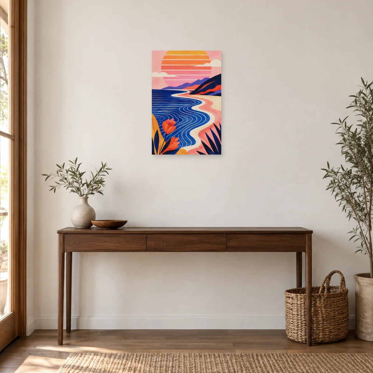 Affiche Soleil sur la côte bohème dans une entrée ou un couloir - Art Virtuoso