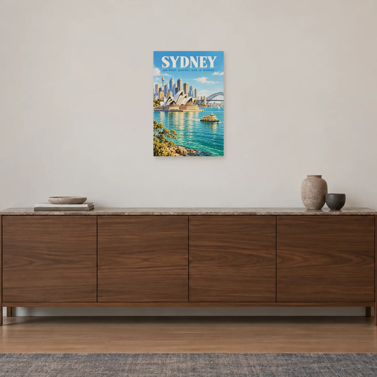 Affiche Sydney horizon du port dans une entrée ou un couloir - Art Virtuoso