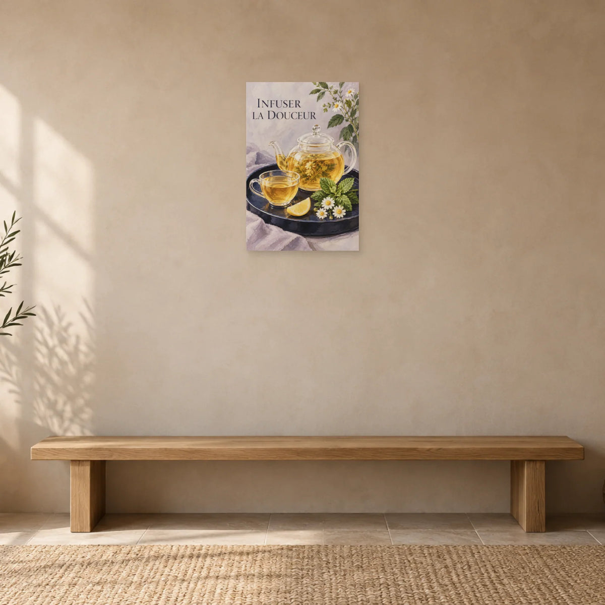 Affiche Tisane - Infuser la douceur dans une entrée ou un couloir - Art Virtuoso