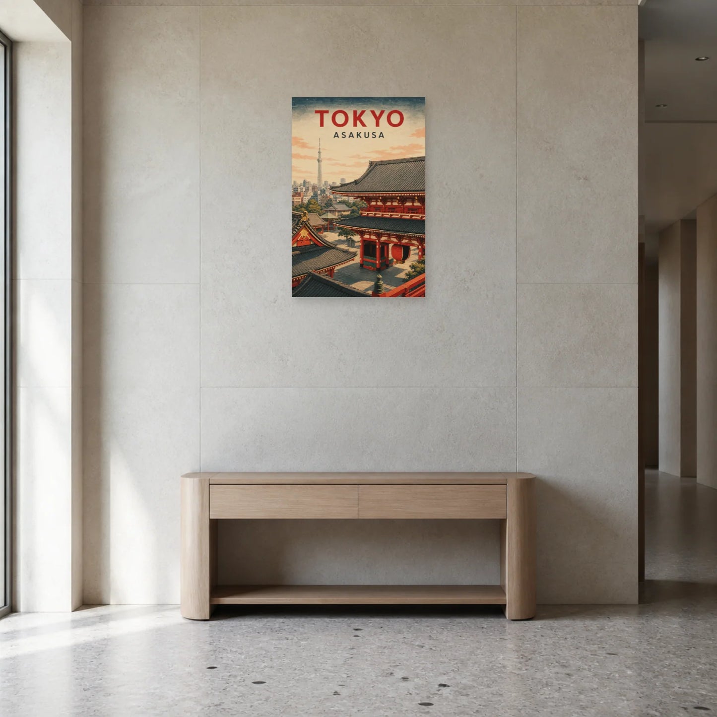 Affiche Tokyo – Asakusa dans une entrée ou un couloir - Art Virtuoso