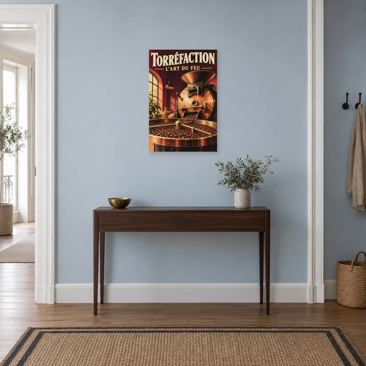 Affiche Torréfaction - L'art du feu dans une entrée ou un couloir - Art Virtuoso