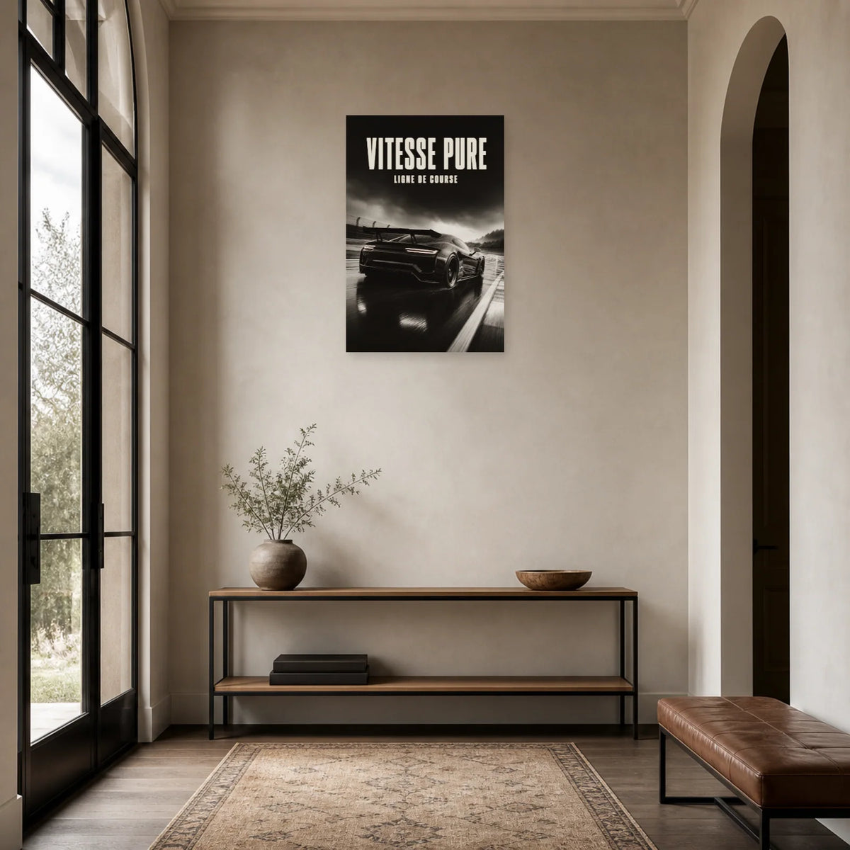 Affiche Voiture de course – Vitesse pure dans une entrée ou un couloir - Art Virtuoso